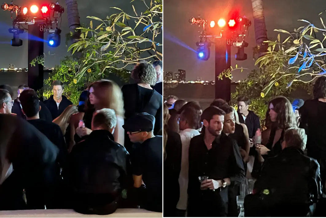 Леонардо ди Каприо и Том Брейди веселились в окружении красавиц на приватной вечеринке