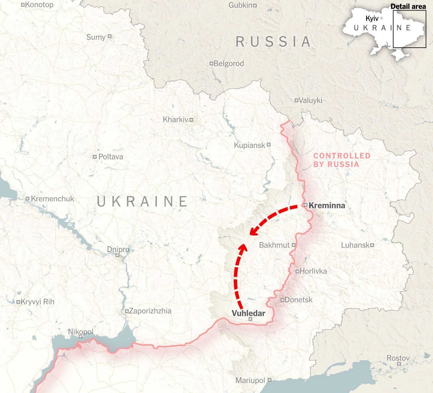 Кремль вынашивает бесполезные планы ''больших клещей'' на Донбассе