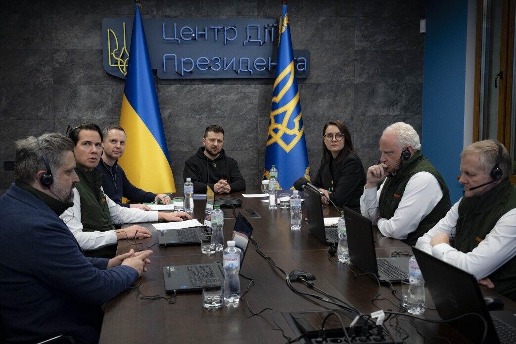 Президент Украины Владимир Зеленский встретился с командой топ-менеджмента крупнейшего инвестиционного банка мира JP Morgan