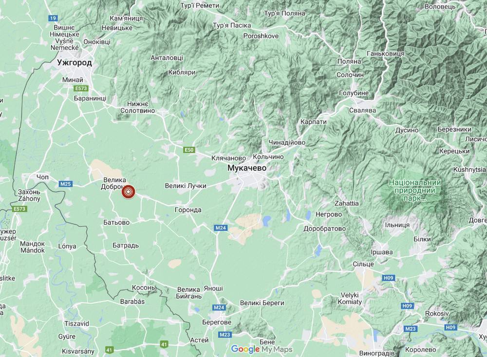 Вночі на Закарпатті зафіксували землетрус, ''трусило'' всього в 19 км від Мукачева