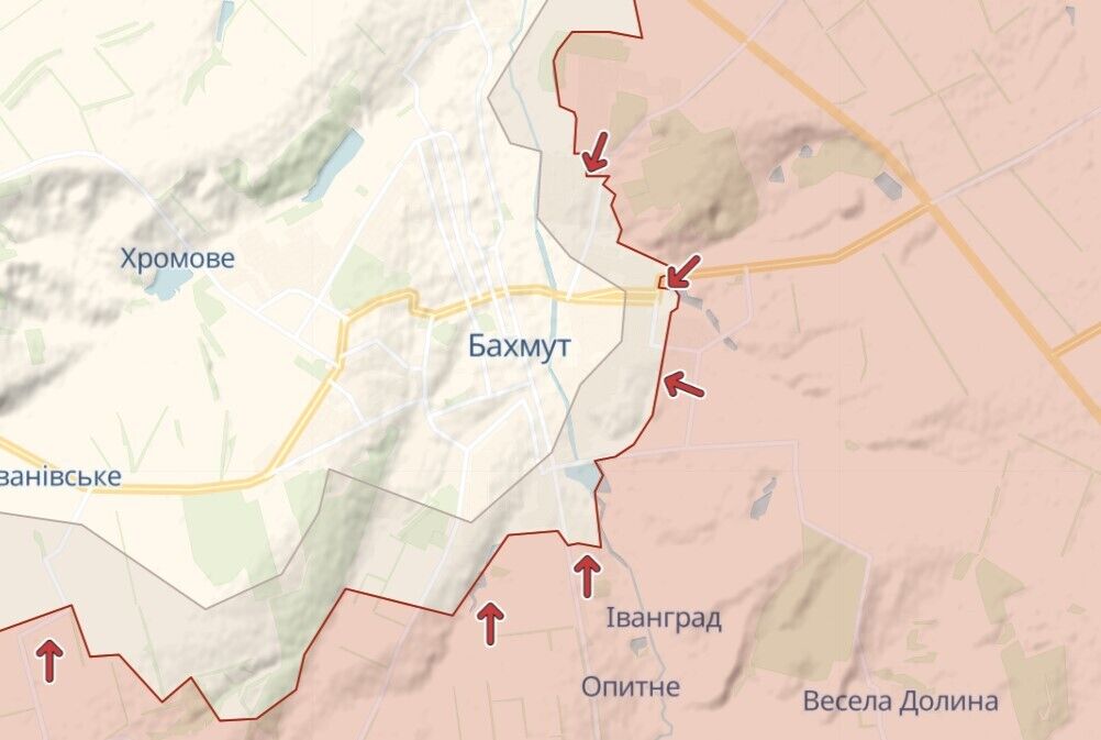 Ситуація під Бахмутом: армія рф атакувала село по дорозі на Слов'янськ - подробиці