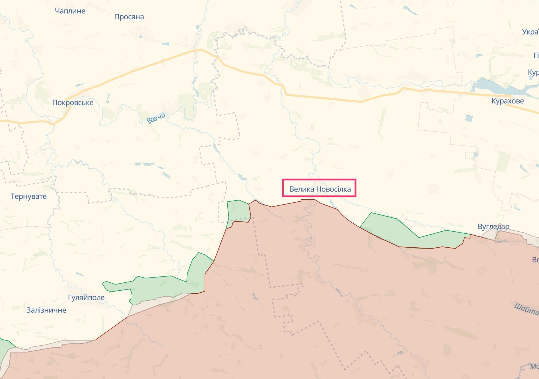 Велика Новосілка – важливий вузол на кордоні трьох областей і стику двох фронтів (Донецького й Запорізького)