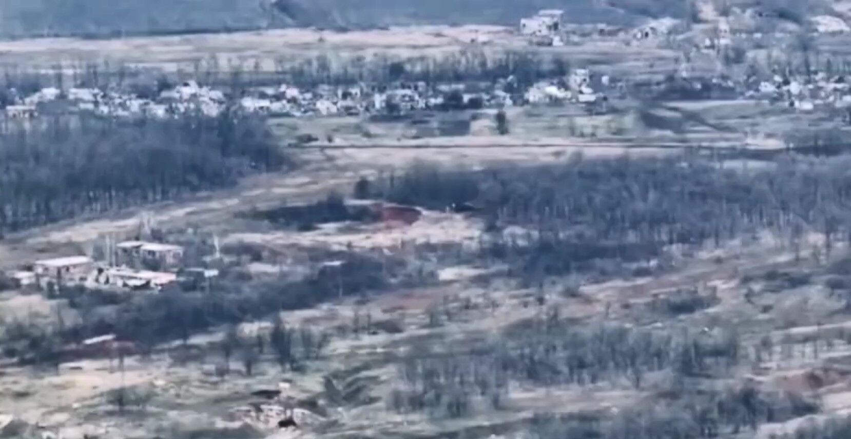 Местность на неуказанном отрезке фронта, где был уничтожен РСЗО ''Град'' армии рф