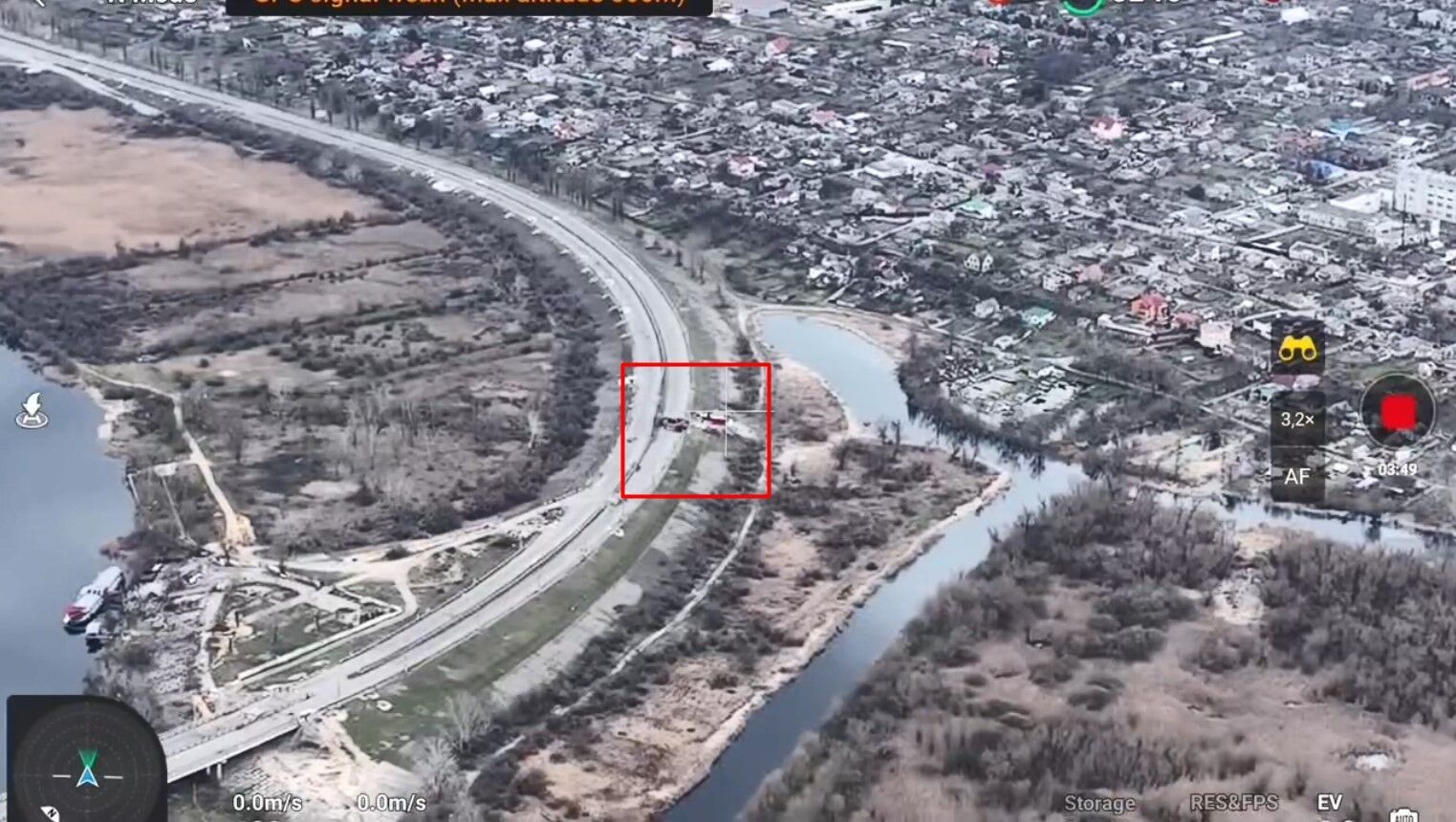 Херсонщина: ЗСУ знищили блок-пост армії рф на в'їзді в Олешки (відео)