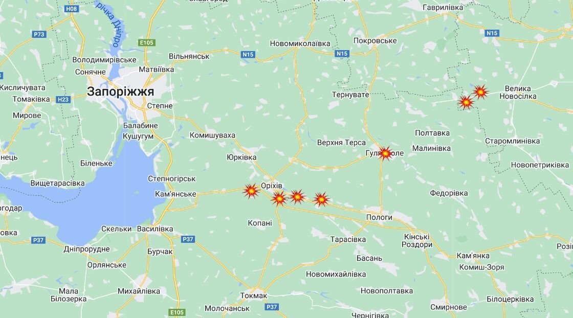Населені пункти на Запоріжчині, які армія рф обстріляла 28 березня 2023 року