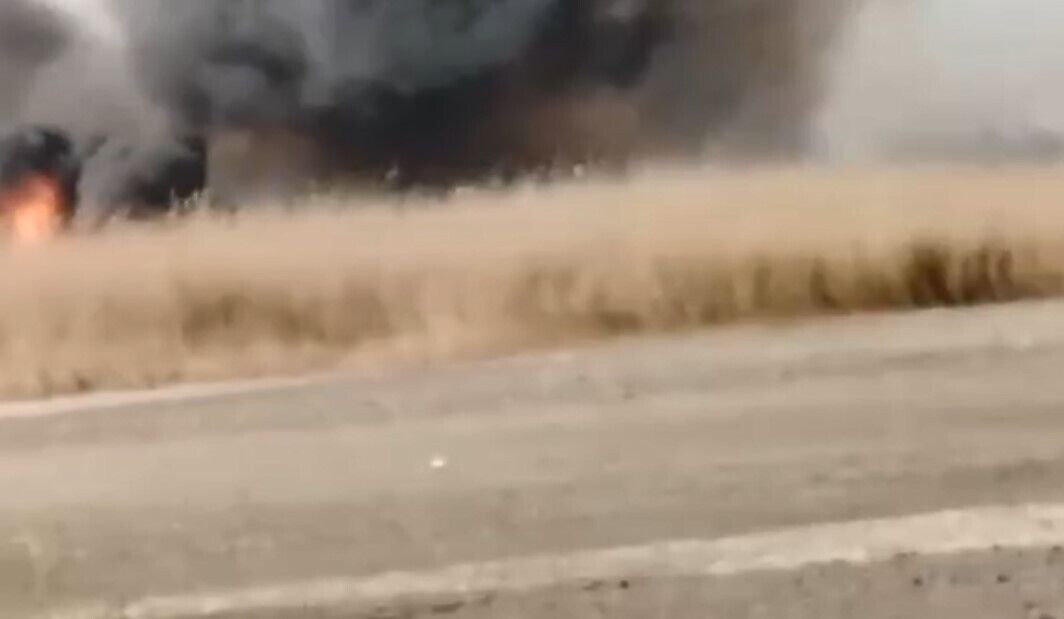 В оккупированном Энергодаре – столб дыма: что-то горит в лесах, которые заминировала армия рф (фото, видео)