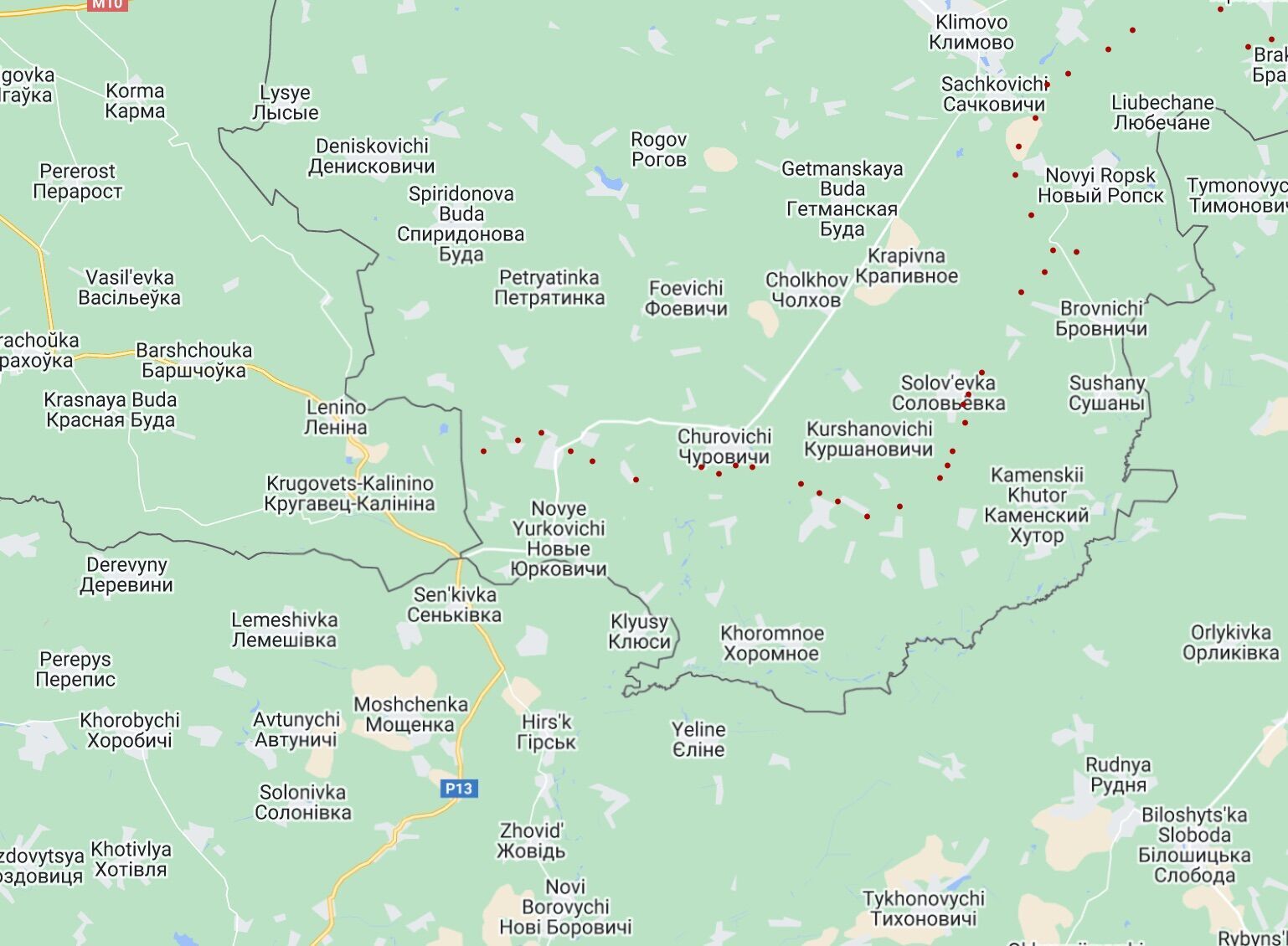 Росіяни окопуються у 6 км від Чернігівщини та впритул до кордонів Білорусі