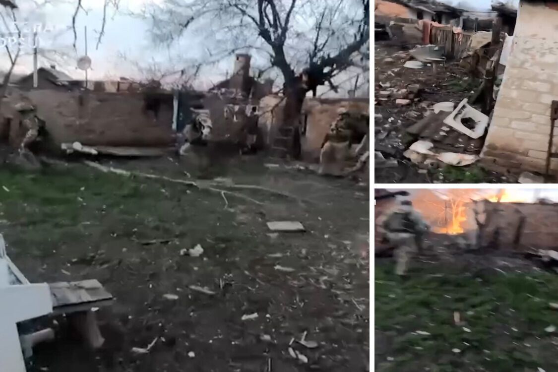 Позиции бойцов Сил обороны в Бахмуте Донецкой области