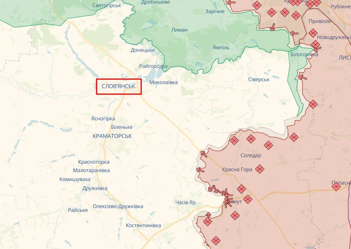Слов'янськ на Донеччині вдруге протягом війни перебуває в небезпеці: армія рф наблизилась на 16 км