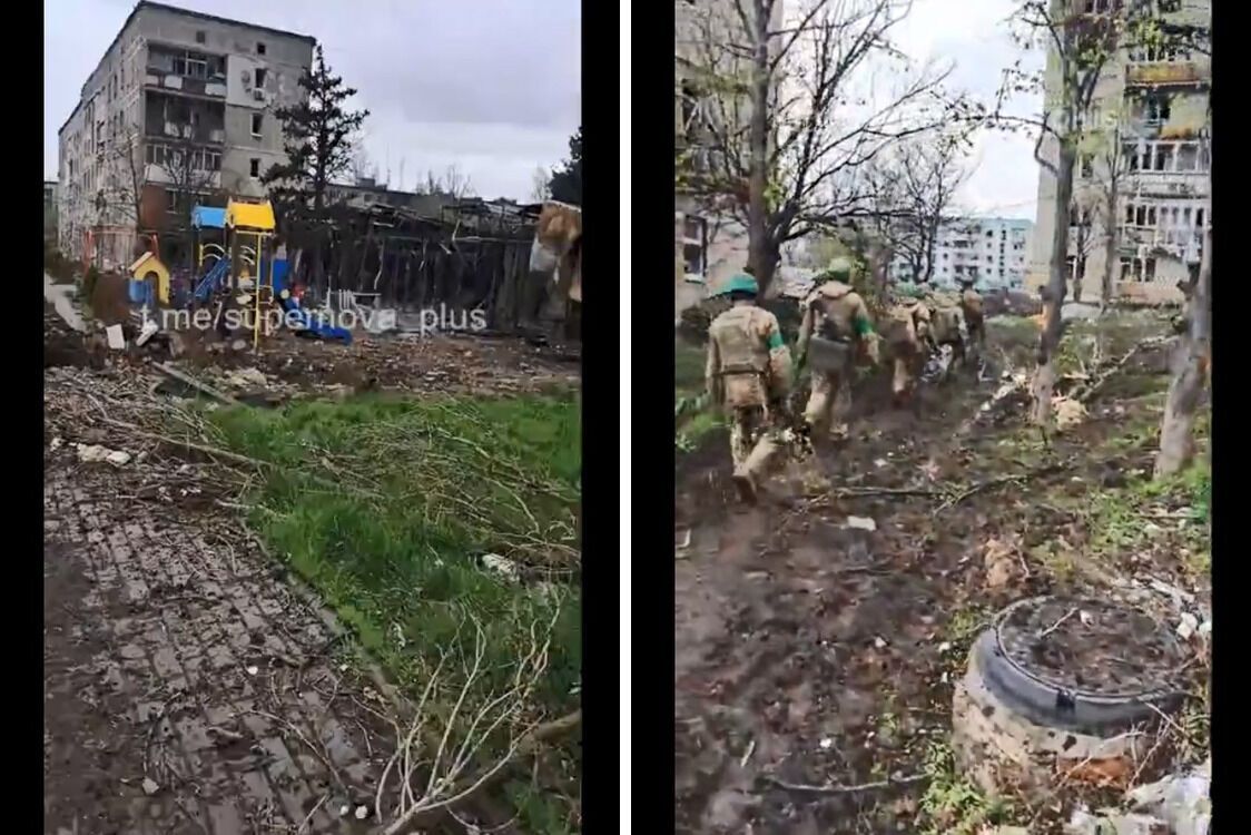 Ситуация в Бахмуте Донецкой области: детская площадка