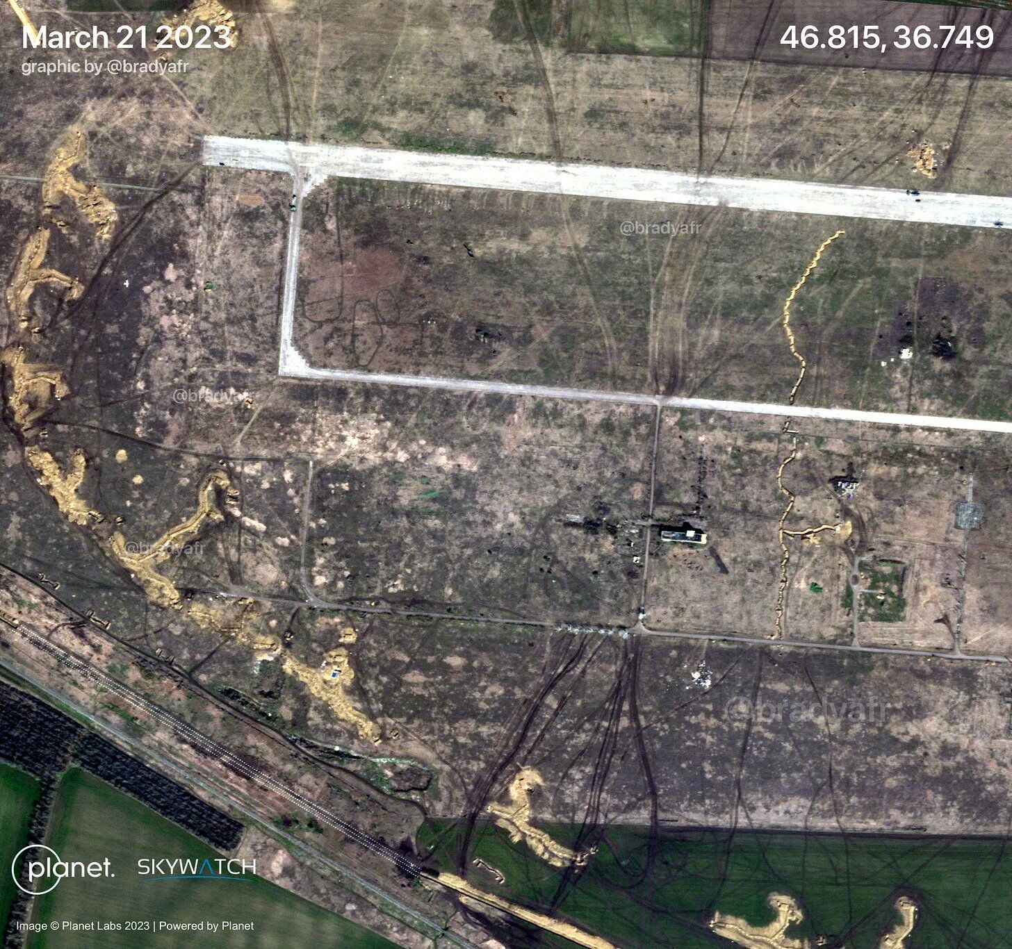 Аэродром в оккупированном Бердянске