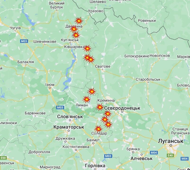 Ситуация в Луганской и Харьковской областях: обстрелы по состоянию на вечер 30 апреля 2023 года