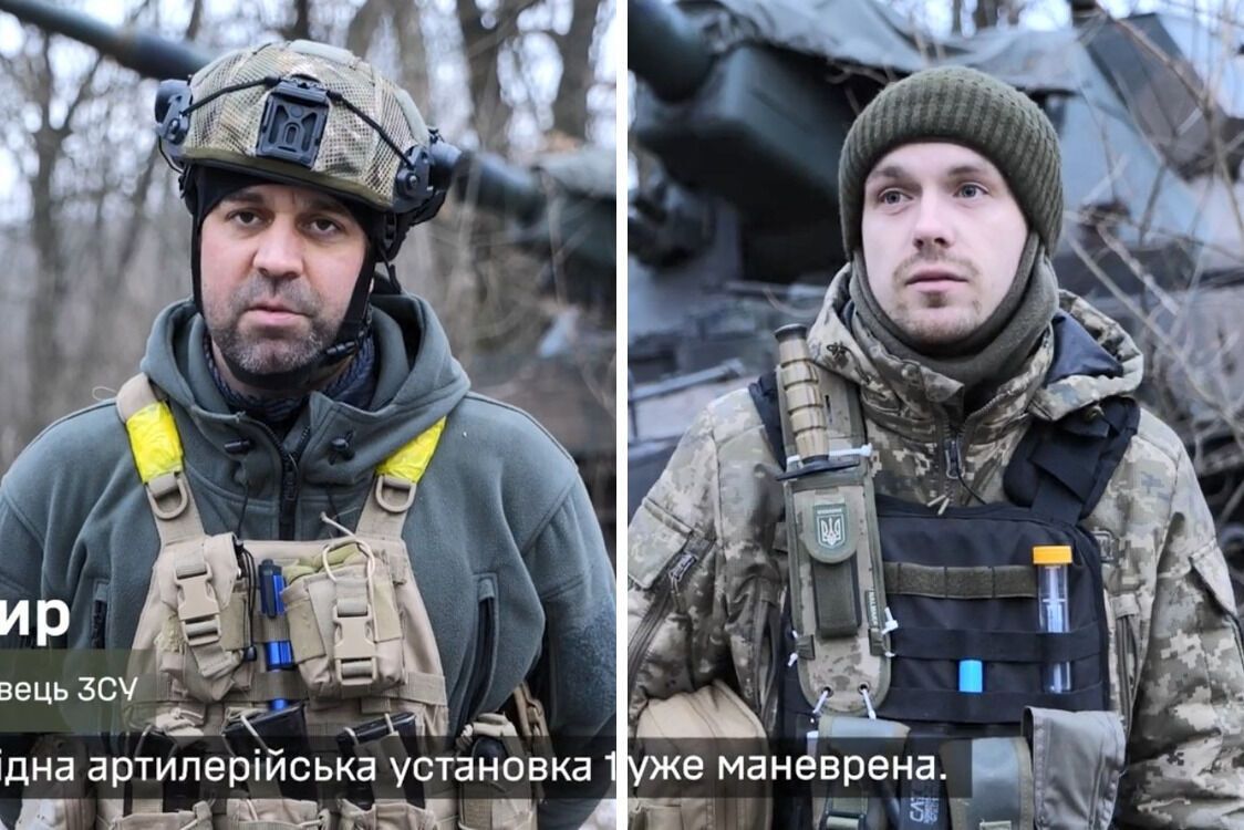 Артиллеристы – экипаж AHS Krab (Владимир слева, Антон справа)