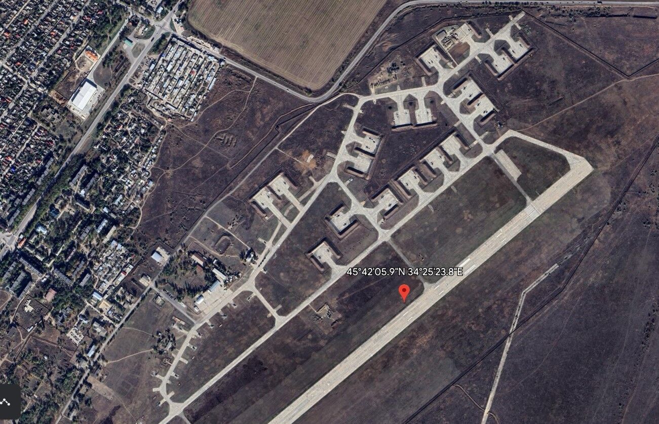 Аэропорт ''Джанкой'' – спутниковые снимки