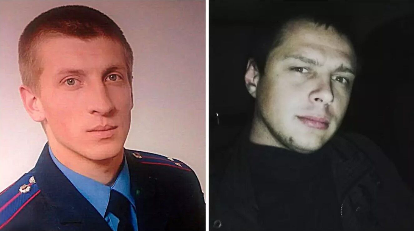 Микола Кузів (зліва), Сергій Сулима - поліцейські з Кагарлика на Київщині