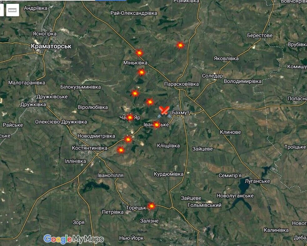 Бахмут в Донецкой области: обстрелы и атаки по состоянию на 27 мая 2023 года