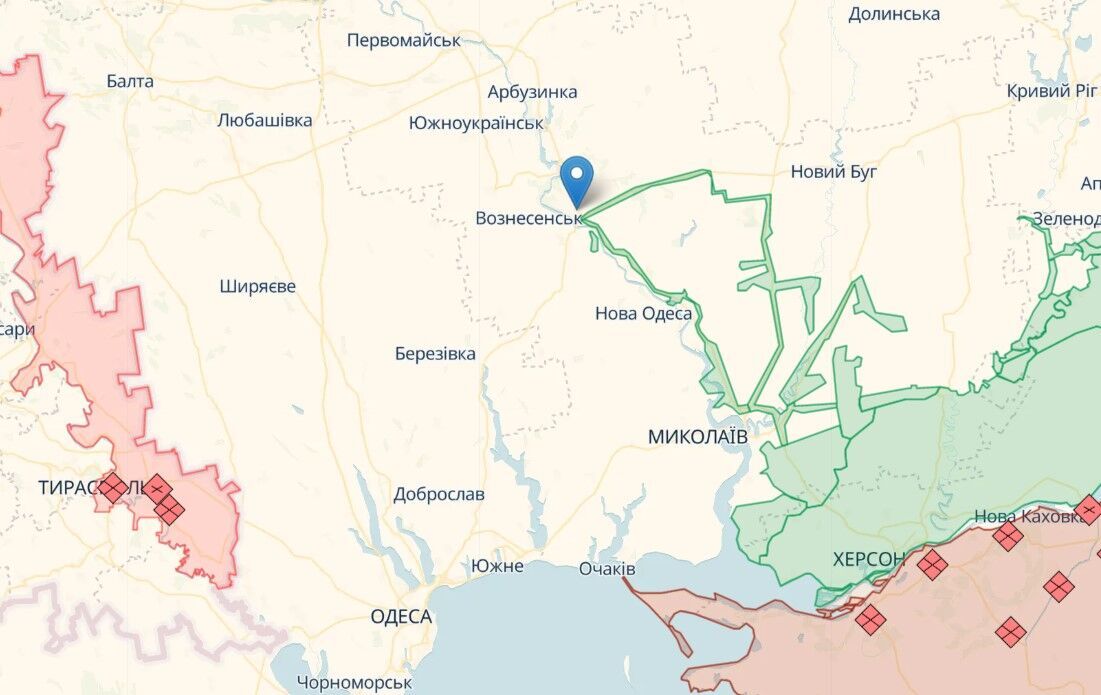 Вознесенск – город на севере Николаевщины, бой под которым остановил наступление на Одессу