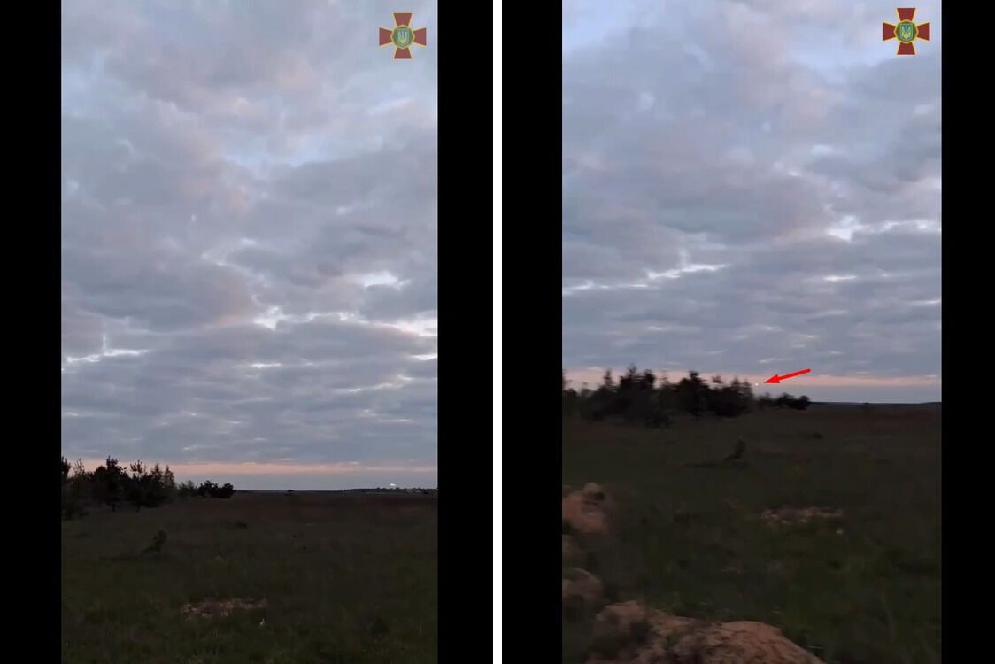 Ракета Х-55 летит в сторону Киева - кадры от МВД