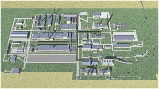 План території заводу ''Кримський титан''