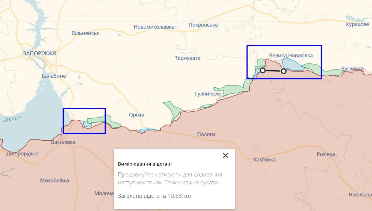 Запорожский отрезок фронта – направления наступательных действий ВСУ по состоянию на 19 июня 2023 года