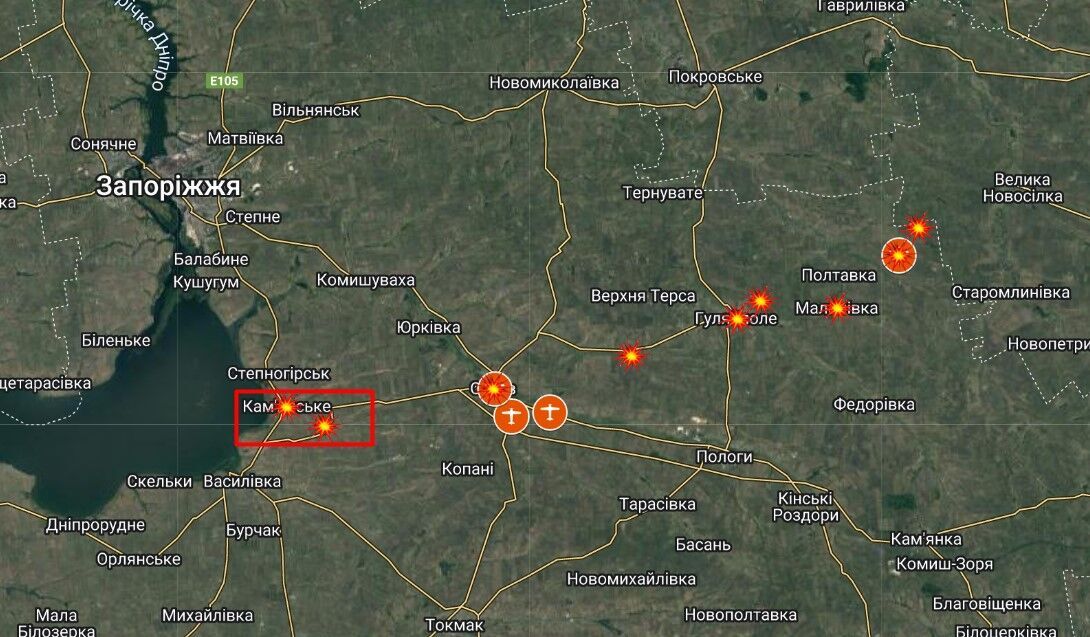 Запорожский отрезок фронта: обстрелы армией рф по состоянию на утро на утро 19 июня 2023 года