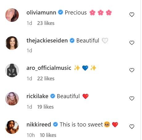 Відгуки шанувальників про допис Румер Вілліс