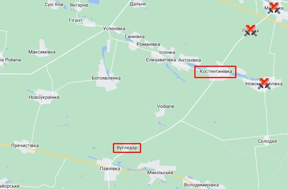 Шахтерское направление - ситуация в 16 км от Угледара и в 30 км от Шахтерска по состоянию на 20 июня 2023 года