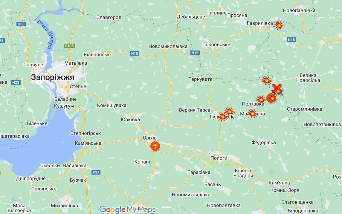 Ситуация на Запорожском отрезке фронта по состоянию на 26 июня 2023 года