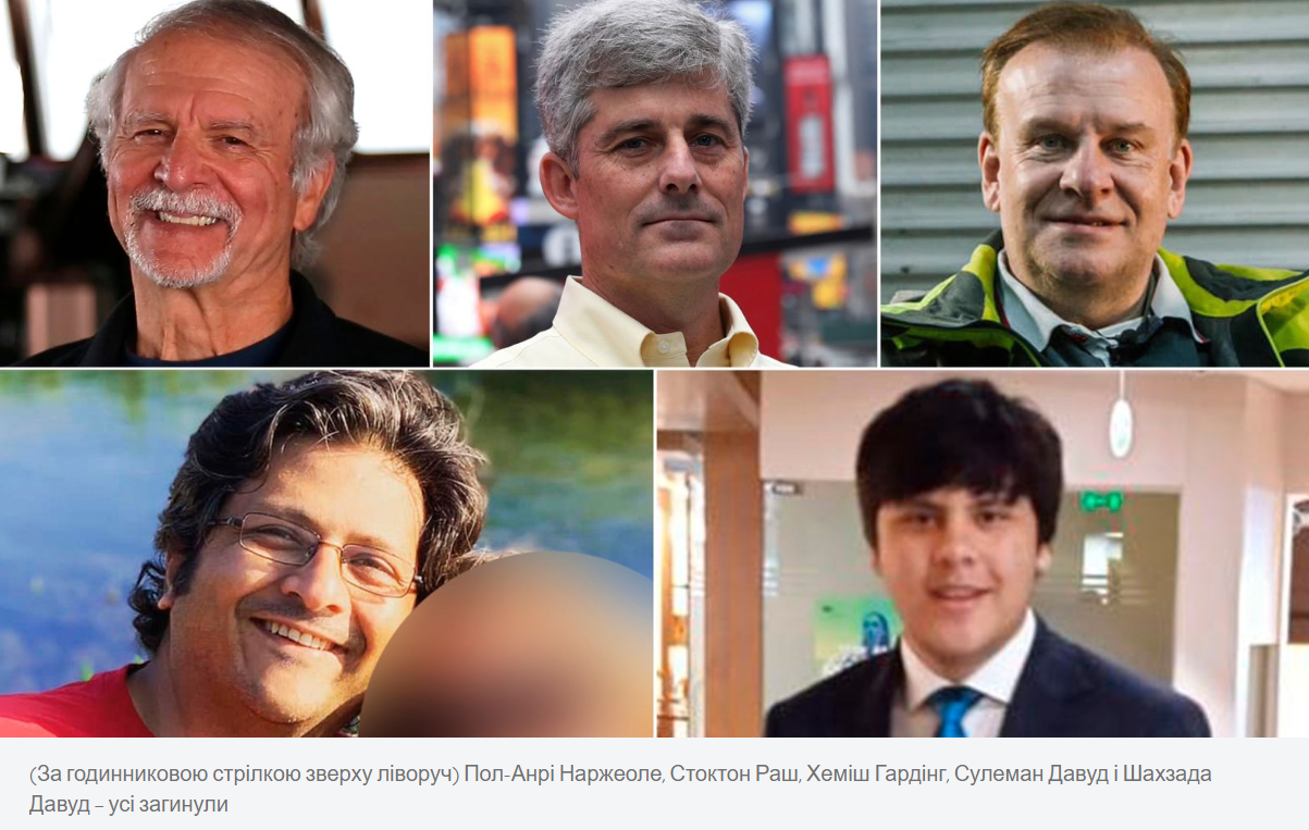 Хто загинув на батискафі ''Титан''