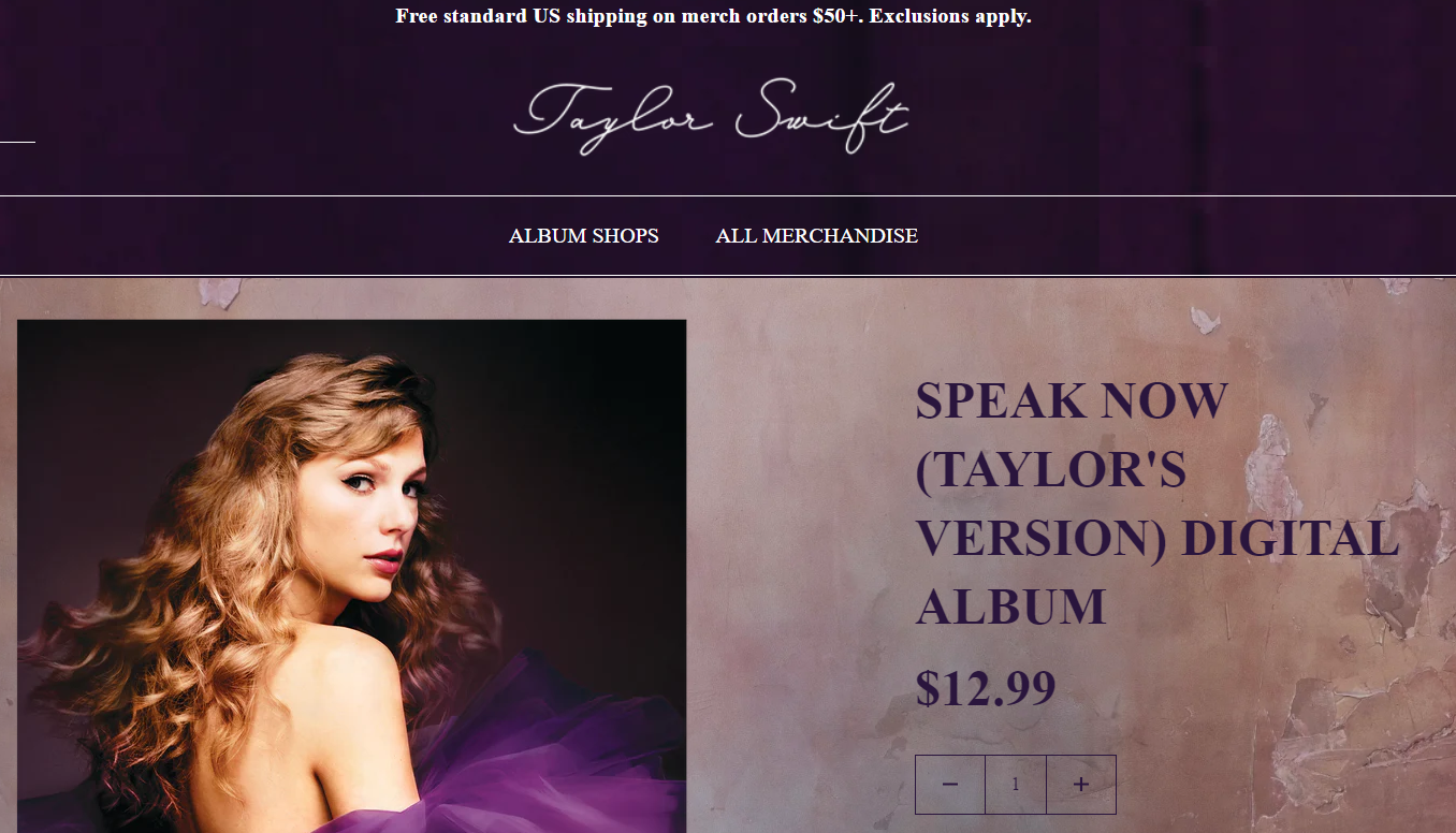 Сколько стоит альбом Speak Now