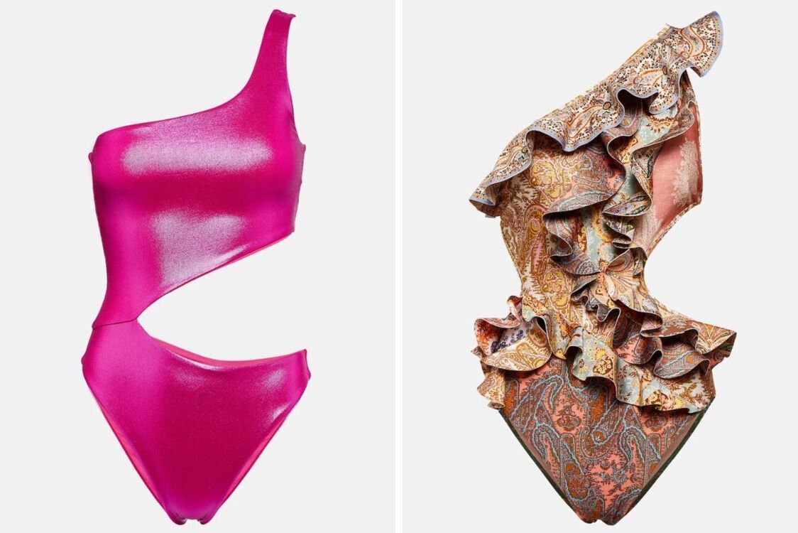 Трикини с вырезами на боку