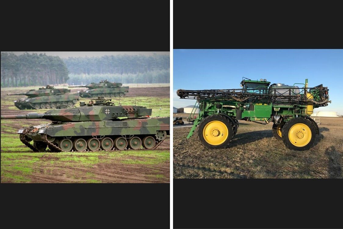 Сравнение Leopard 2 и John Deere 4830
