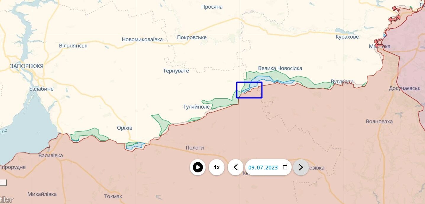 Ситуация на Запорожье по состоянию на 10 июля 2023 года