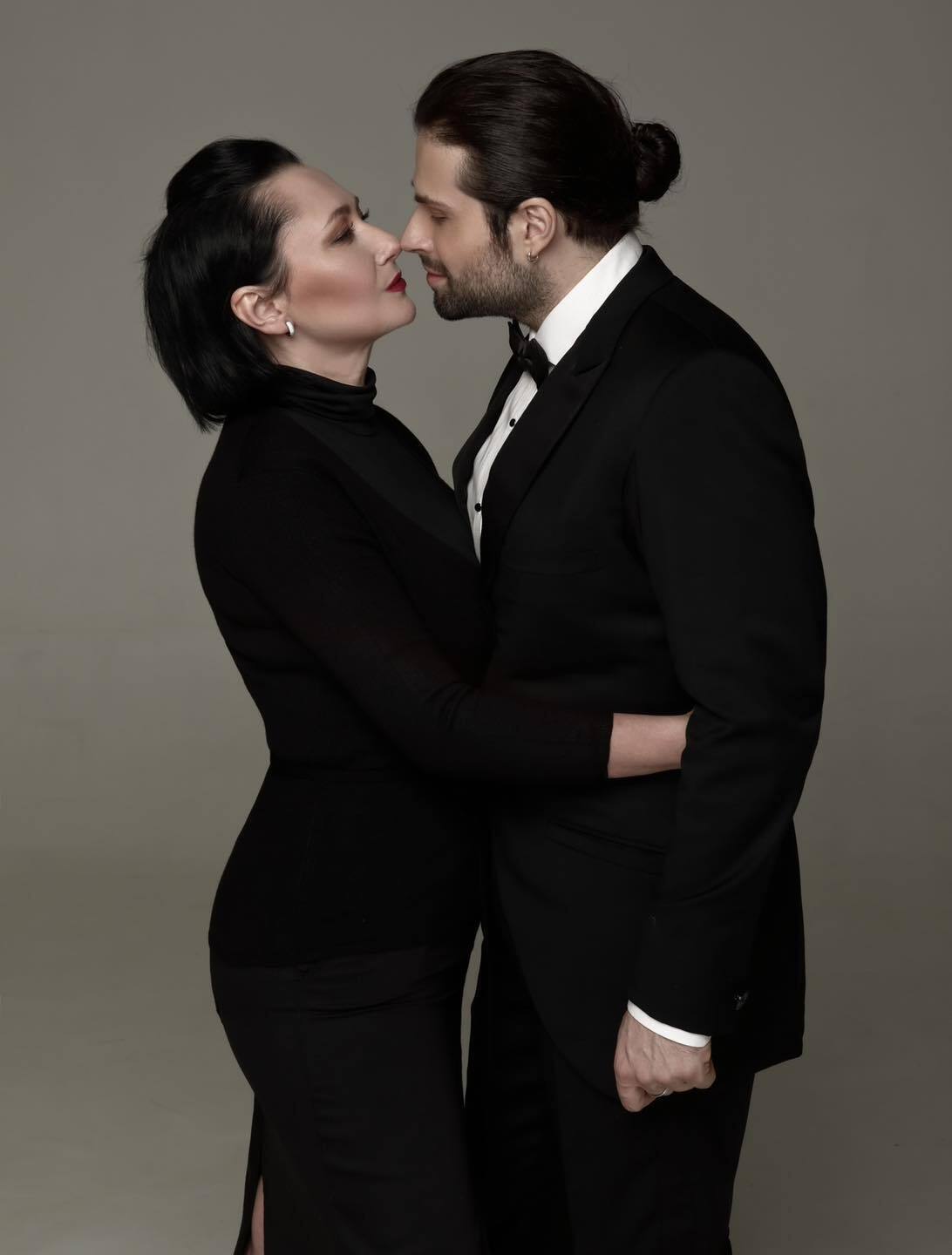 Елена Мозговая с мужем David Axelrod