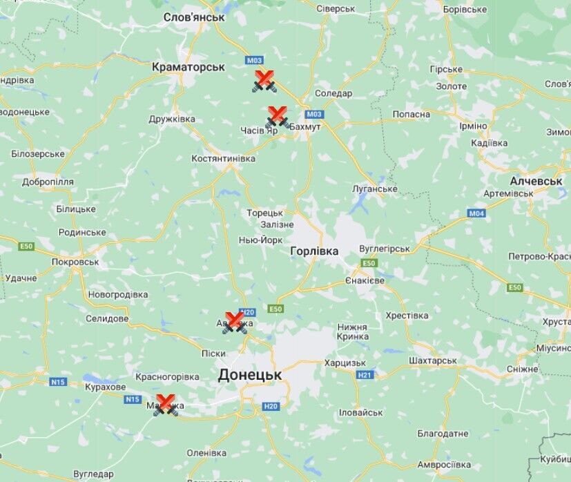 Напрямки атаки армії рф станом на ранок 3 липня 2023 року