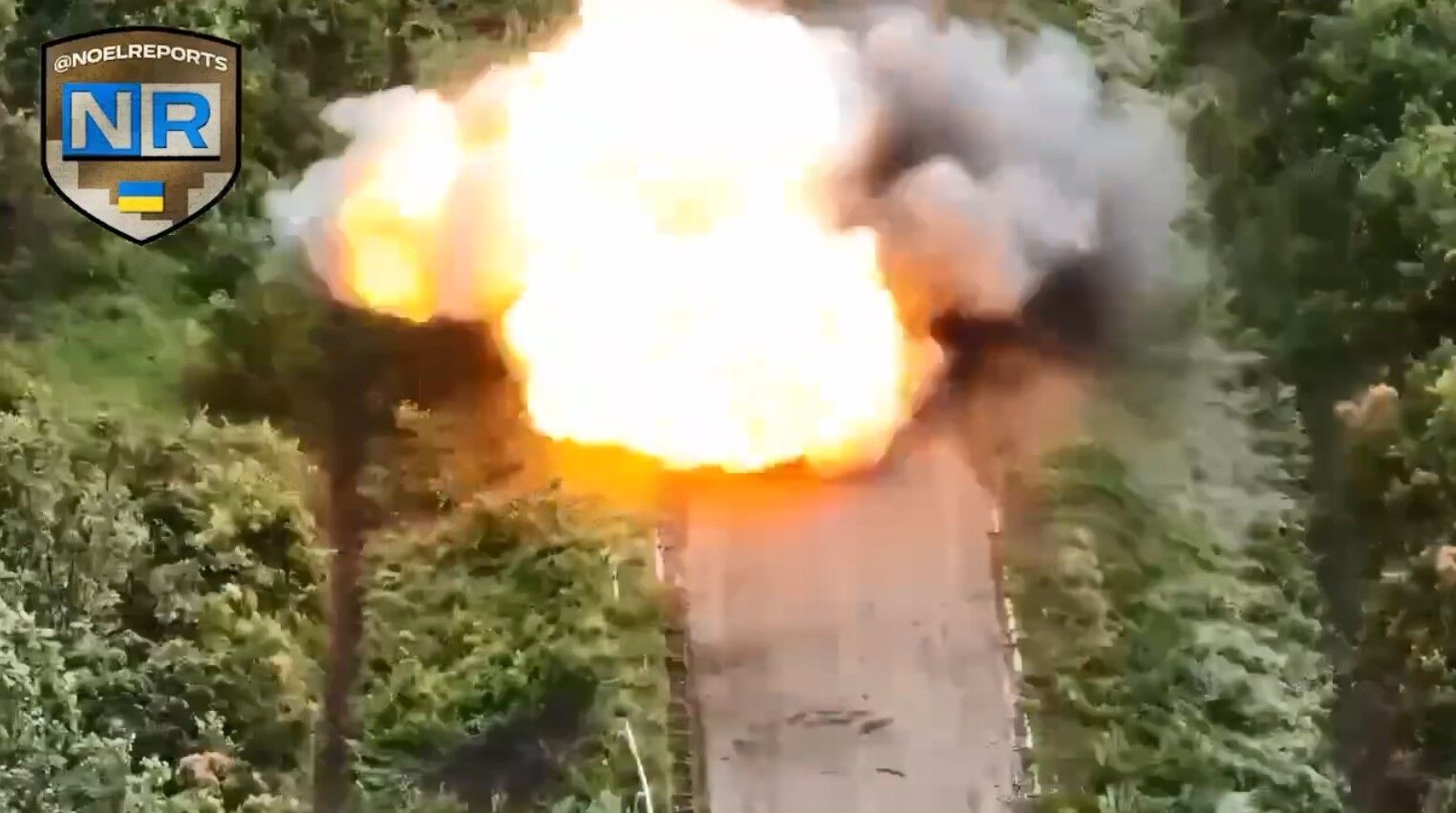 Взрыв танка Т-62 армии рф