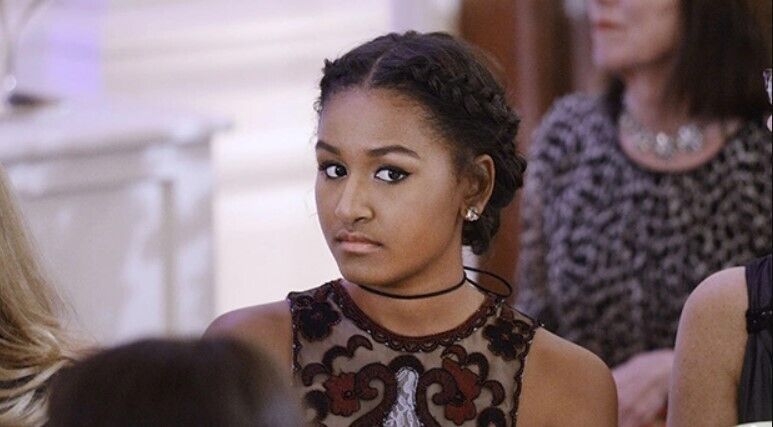 Cаша Обама, младшая дочь 44-го президента Барака Обамы