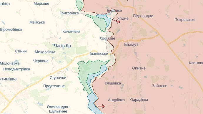 Бахмутское направление активно прорывается вперед