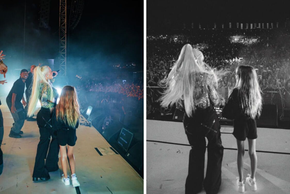 співачка Агілера з донькою