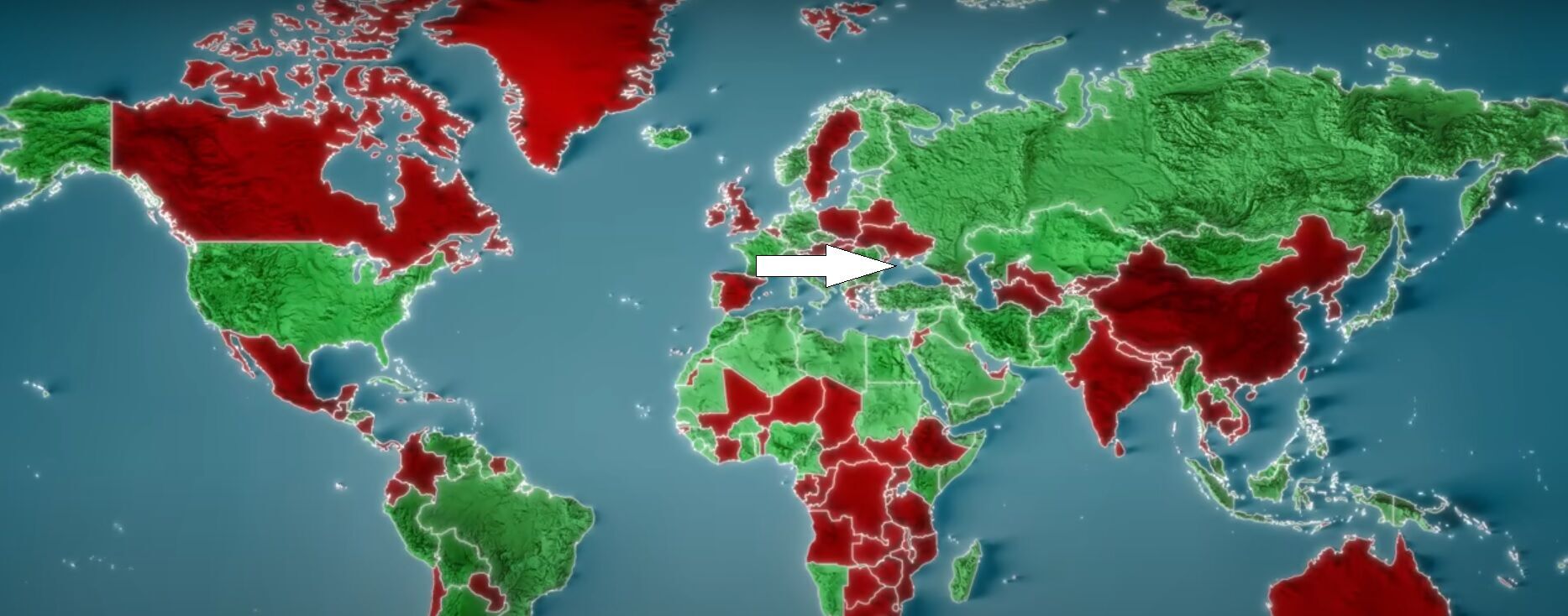 Опубликована блогером MrBeast карта мира