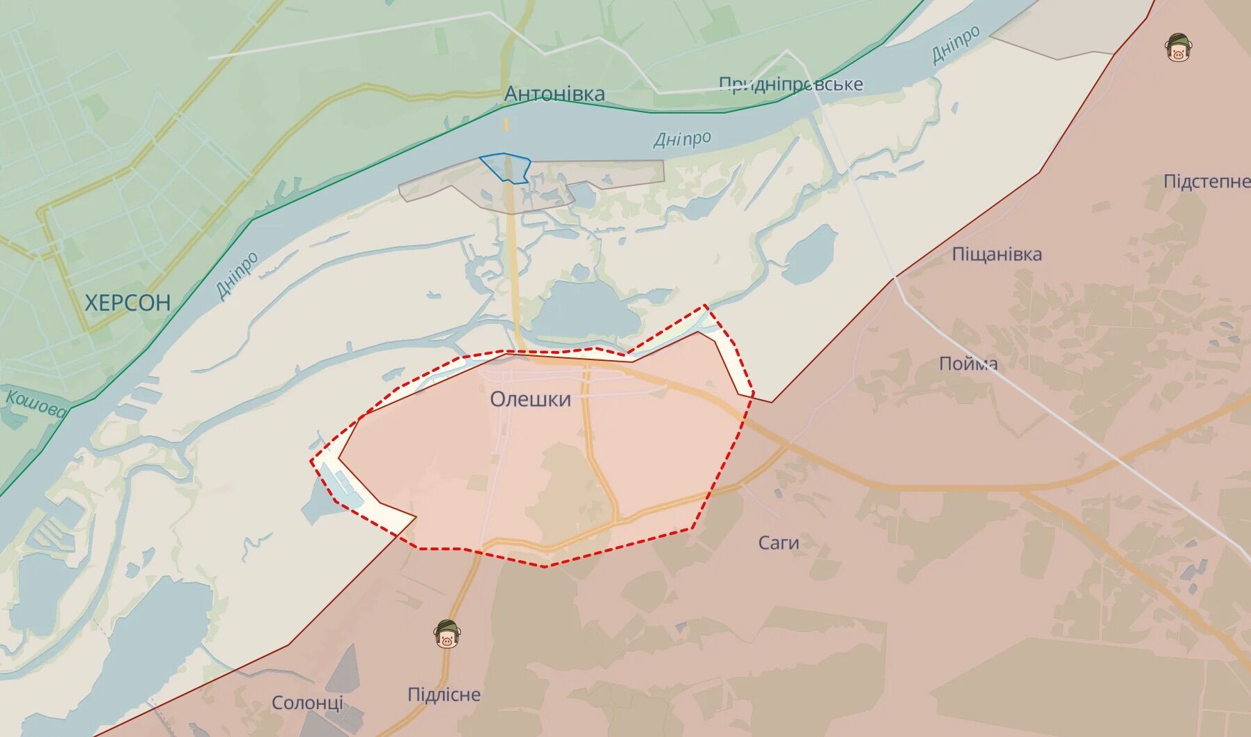 Ситуація в районі Антонівського і Конківського мостів на Херсонщині станом на 11 вересня 2023 року