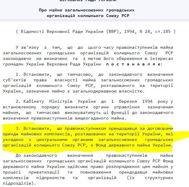 Постанова №3943-ХІІ Верховної Ради України