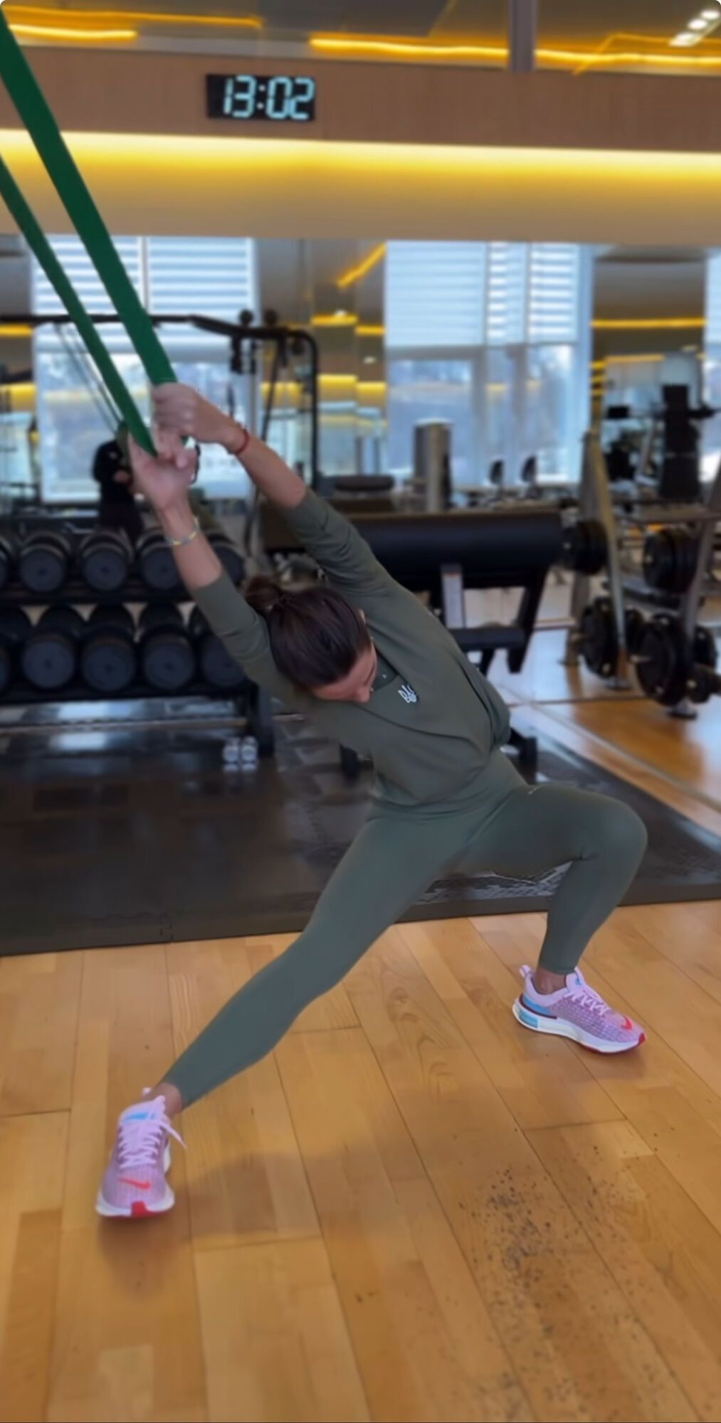 Кристина Решетник в спортивном зале