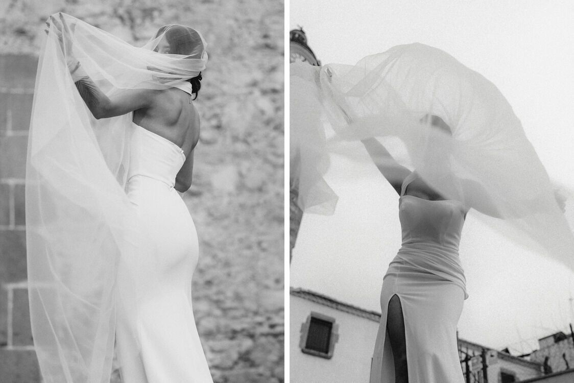 Андрійчук у весільній сукні на фотосесії