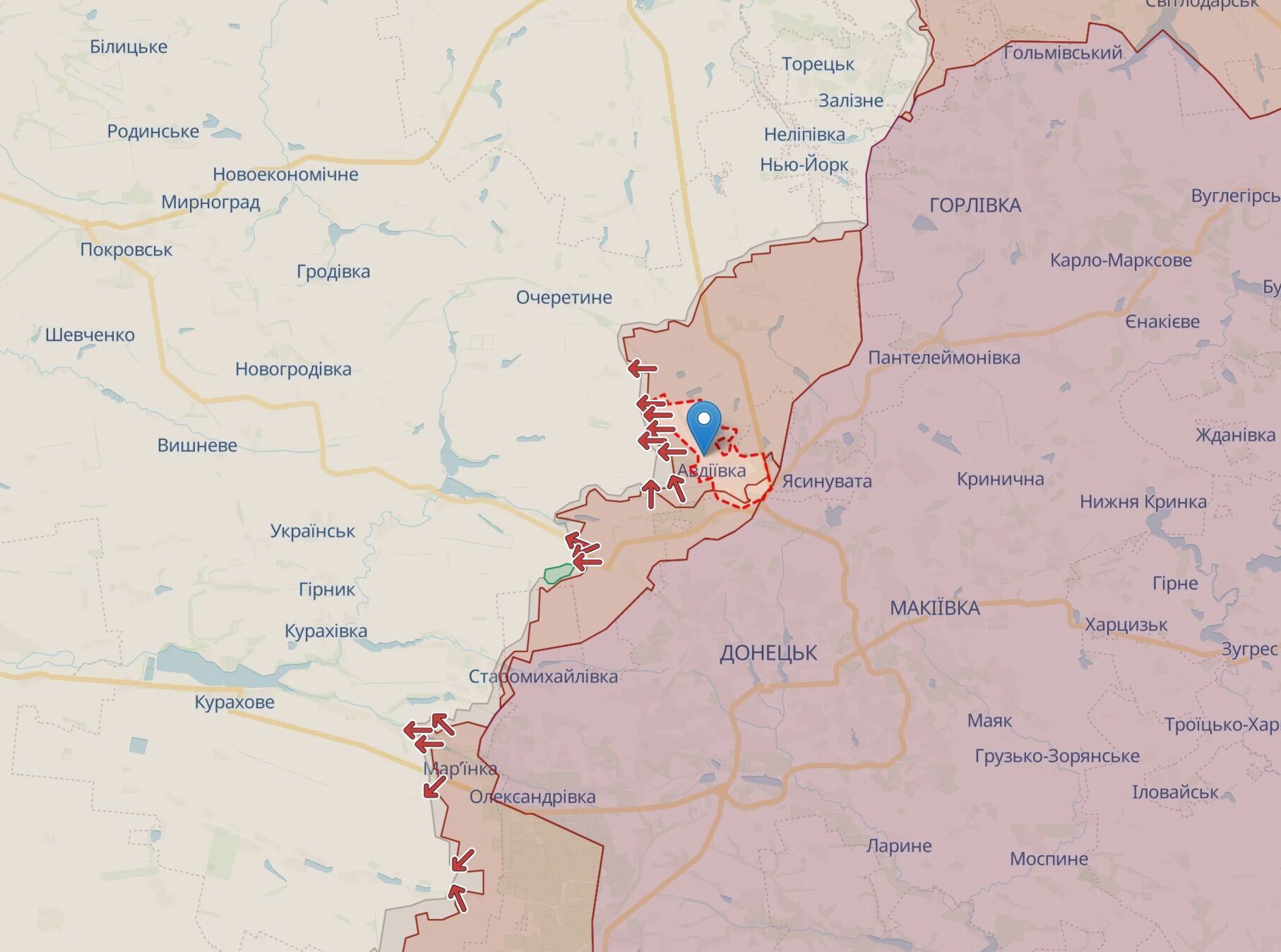 Ситуація навколо Авдіївки станом на 20 лютого 2024 року