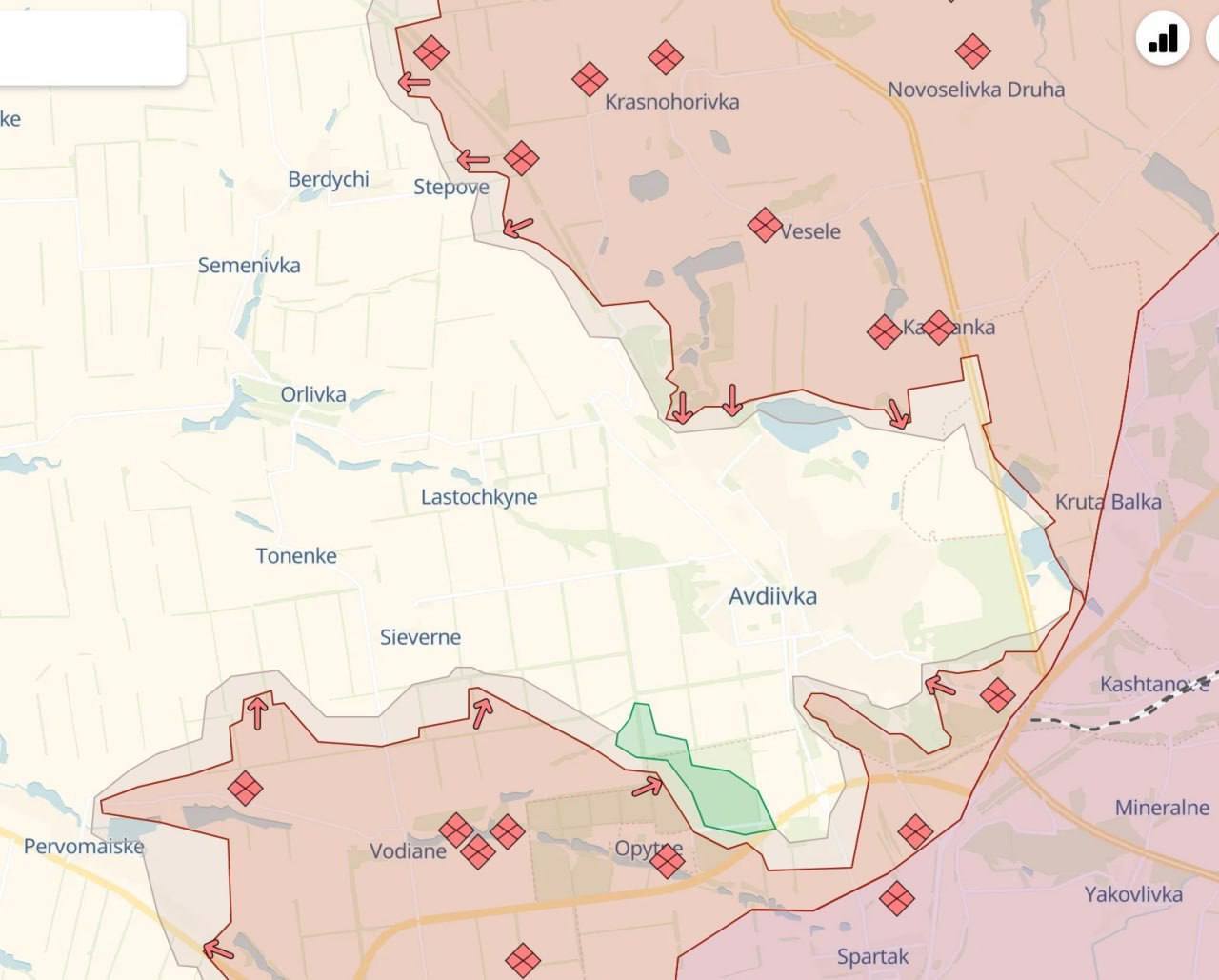 Становище в Авдіївці нагадує Бахмут