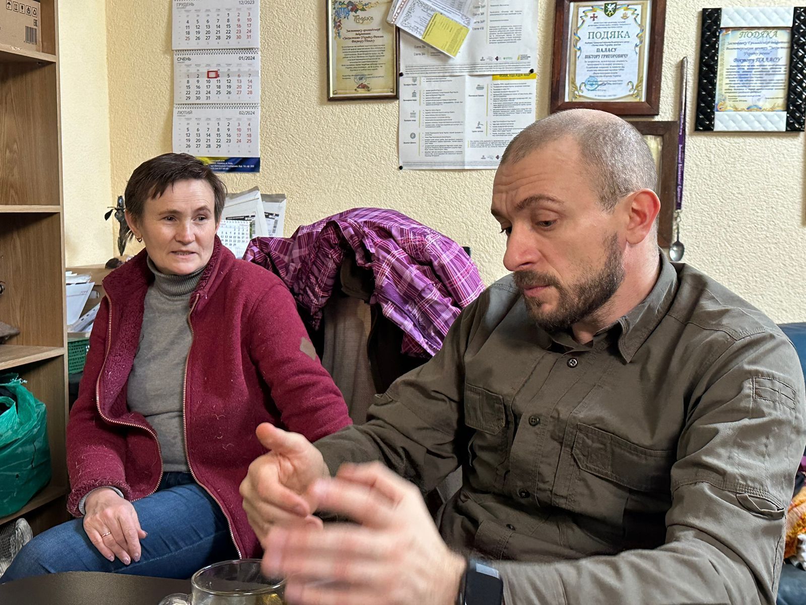 Сергій Усов з Харкова поспілкувався з львівськими волонтерами