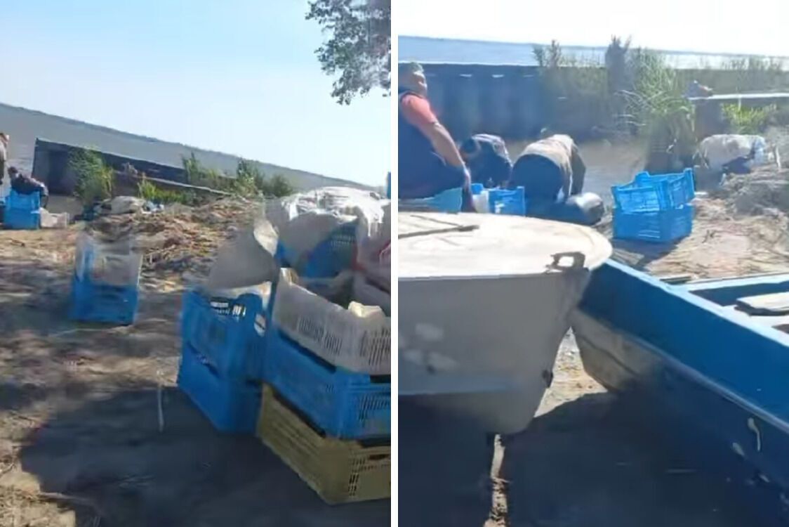 Браконьеры ловили рыбу на озере Лиман