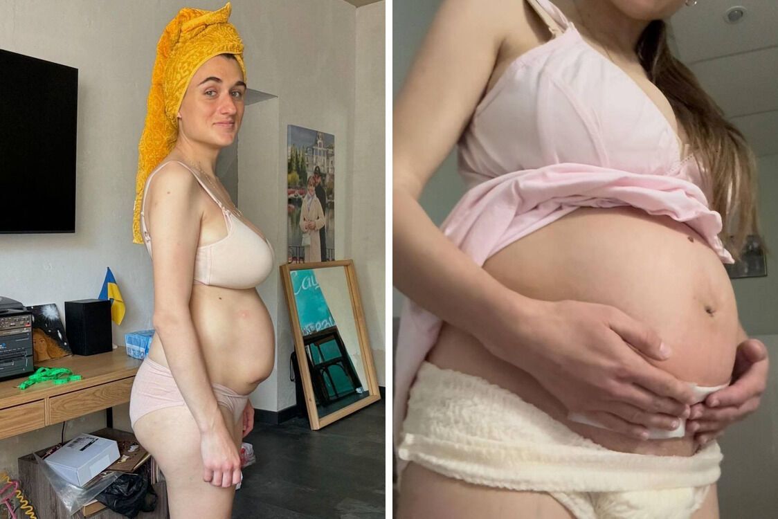 Блогер Даша Евтух с ребенком