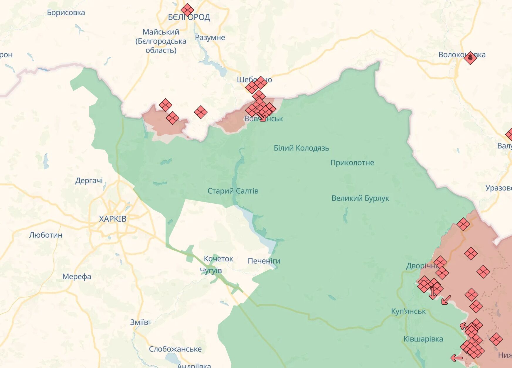 Ситуация в Харьковском направлении по состоянию на 19 июля 2024 года